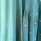 Festive Teal Lehenga - Size L