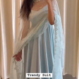 Light blue trendy Salwar