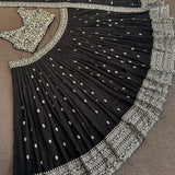 Black Festival Lehenga