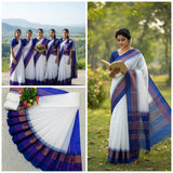 Blue white Bridesmaids Saree