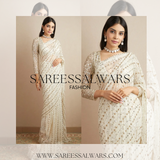 White Party Saree