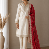 Royal Ivory Glow Salwar Set - Size M