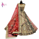 Designer Bridal Velvet Lehenga Choli