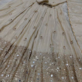 Pretty Chinon Silk Anarkali Gown - Size M