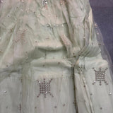 Mint Elegance Embroidered Lehenga Set - Size M