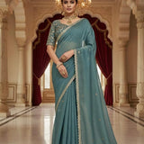 Royal Teal Grace Saree