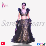 Most Awaited Black Flower Lehenga Choli