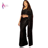 Black Most Beautifull Sequance Saree