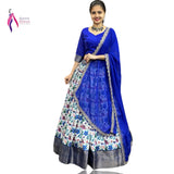 Blue Festival Lehenga Choli