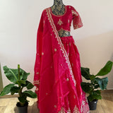 Designer Embroidered Lehenga - Size XS
