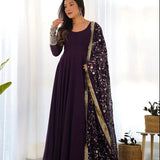 Simple Purple Salwar - Size L