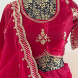 Designer Embroidered Lehenga - Size XS