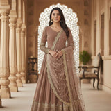 Classical Fandy Embroidered Top Sharara - Size XL