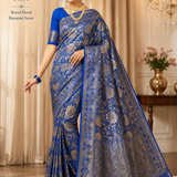 Royal Blue Banarasi