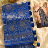 Royal Blue Banarasi