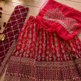 Ruby Royale Lehenga - unstich