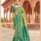 Shubharambh Soft Banarasi Silk Saree - Unstich