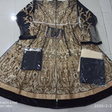 swagat Violet 4809 Bridal Premium Anarkali Suit black and beige new