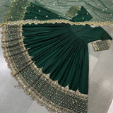 Elegant Sequence Work Georgette Anarkali Gown