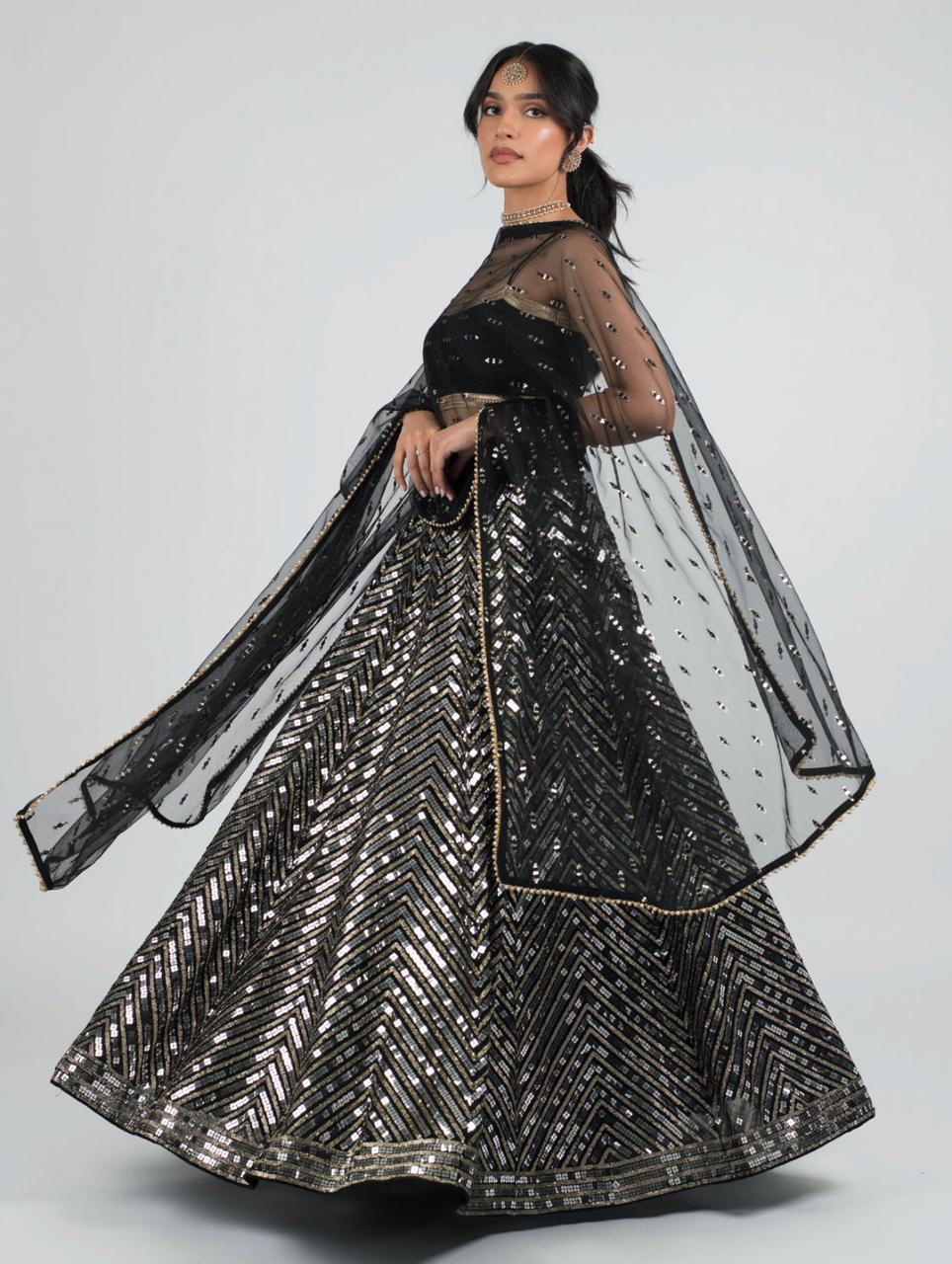 Presenting You Most Beautiful Sequins Work Lehenga Collection