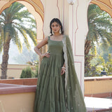 Desirable Faux Georgette Gown