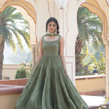 Desirable Faux Georgette Gown