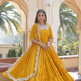 Desirable Faux Georgette Gown