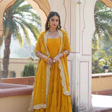 Desirable Faux Georgette Gown