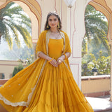 Desirable Faux Georgette Gown