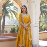 Desirable Faux Georgette Gown