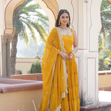 Desirable Faux Georgette Gown