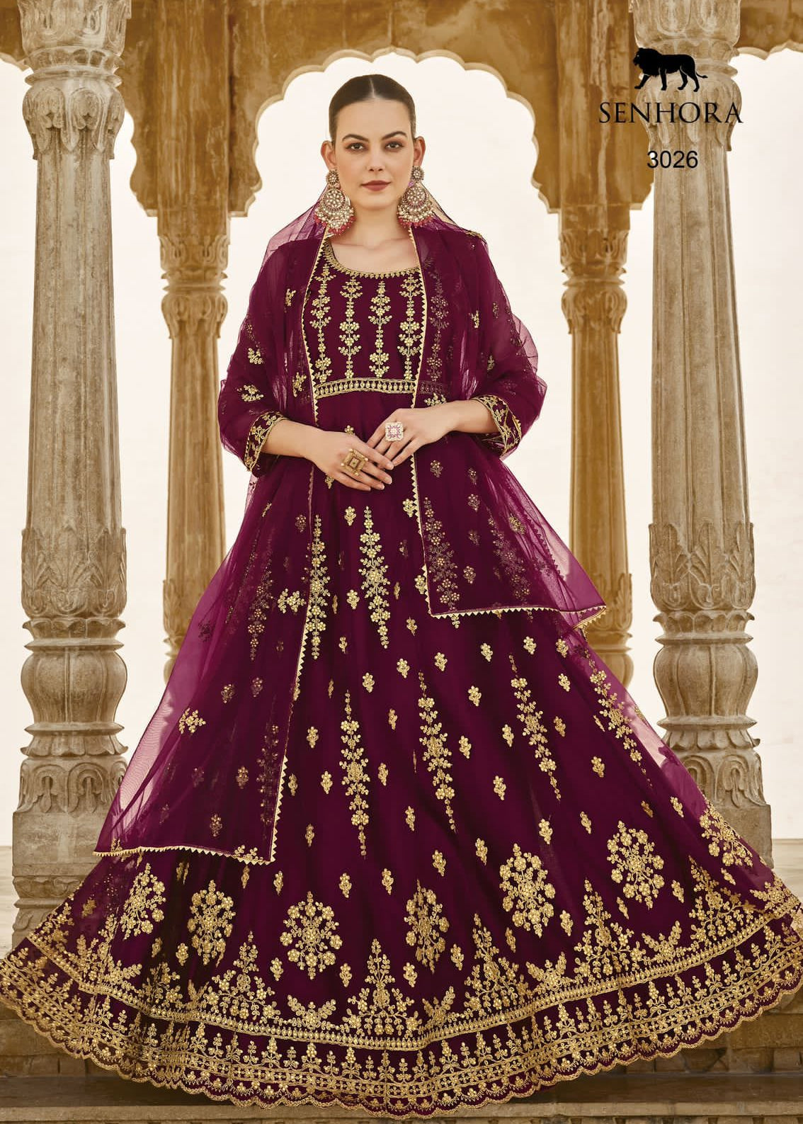 Premium Luxury Net Anarkali Gown