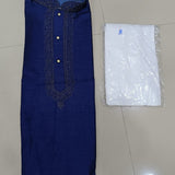 DARK BLUE MAN'S KURTA PYJAMA