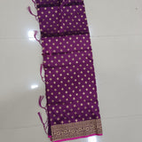 PURPLE BANARASI SILK SAREE