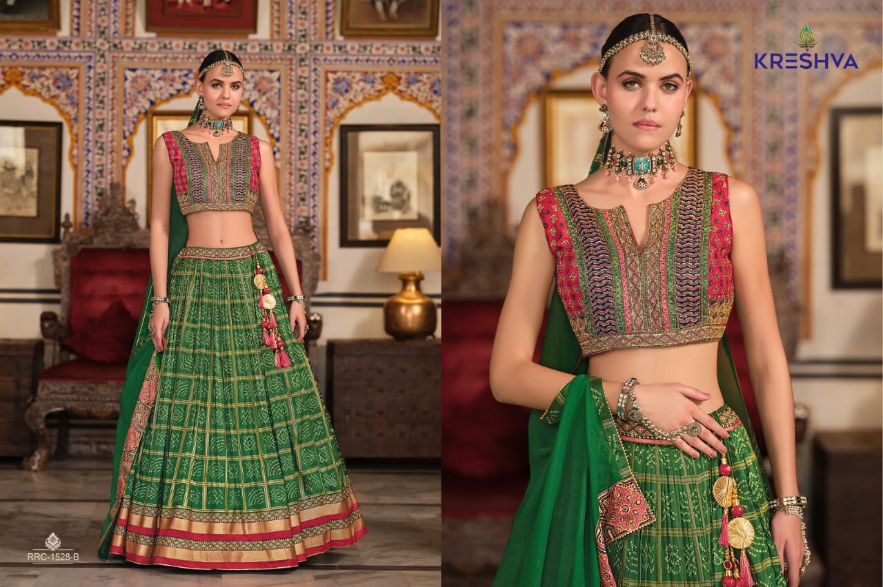 Elegance Traditional Bandhej Lehenga