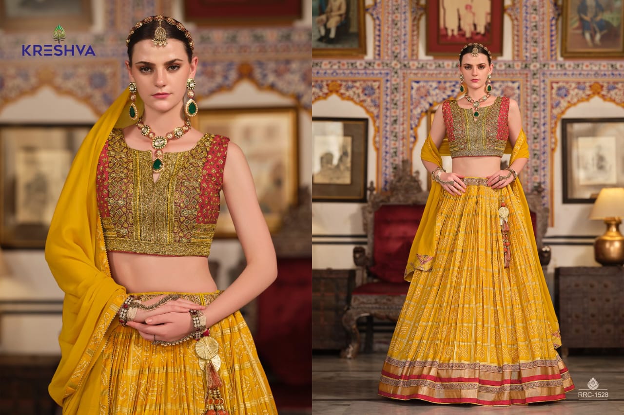 Elegance Traditional Bandhej Lehenga