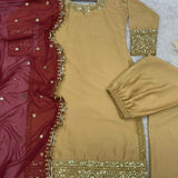 Eid Special Chinon Silk Suit