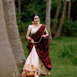 Traditional Golden Patta Lehenga Choli