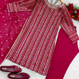 Trendy Faux Georgette Stright Suit