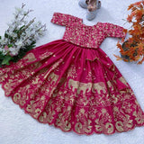 Trending Embroidery with Beautiful  Work  Stitched Lahenga