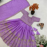 Trending Embroidery with Beautiful  Work  Stitched Lahenga