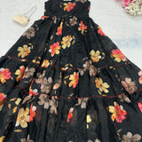 Partywear Silk Anarkali Gown