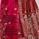 Bridal Real Handwork Mirror Lehenga