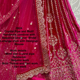 Crystal Motif Handwork Lehenga