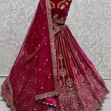 Crystal Motif Handwork Lehenga