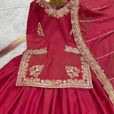 Bridal Heavy Silk Top Lehenga