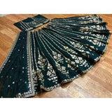 Dark Green Stunning Bridal Lehenga Choli