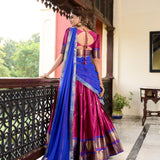 Traditional Paithani Silk Lehenga Choli