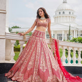 Premium Malai Satin Embellished Lehenga