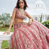 Premium Malai Satin Embellished Lehenga